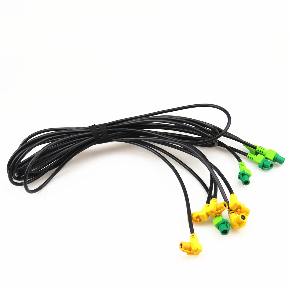 Fhawkeyeq 5Pcs Dell'Automobile Del Usb Interruttore Di Cablaggio Adattatore Del Connettore Per Rns 315 Rdc 510 Rcd 310 Rcd 300 Vw Scirocco Golf Mk6 Je