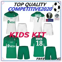 19 20 ASSE Sait Etienne soccer Jerseys KIDS KIT AS Saint-Etienne CABELLA BERIC NORDIN children JERSEY FOOTBALL SHIRT
