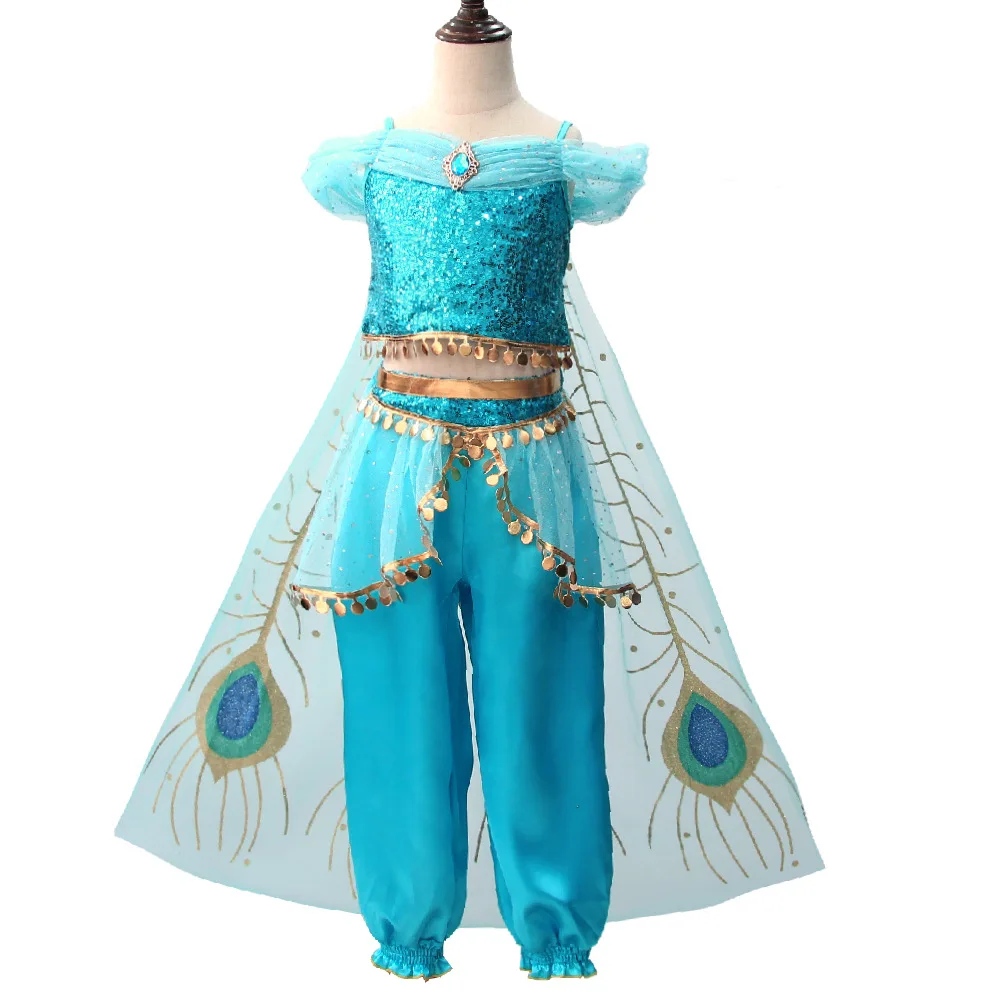 New Products Aladdin Jasmine Princess Two-Piece Set Cross Border Hot Selling Jasmine Princess Camisole Pants Two-Piece Set