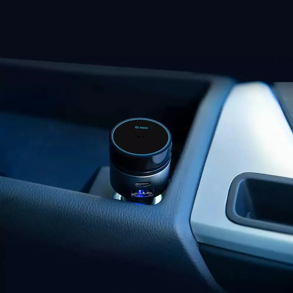 Xiaomi Mijia Ez более быстрое зарядное устройство Smart Gesture AI управление Bluetooth автомобильное зарядное устройство QC3.0 usb type-C PD двойная линия быстрой зарядки
