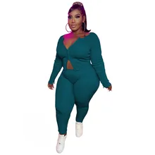 

Two Piece Set Autumn Winter New Solid Color Pit Strip Casual Women's Zipper Long Sleeved Top Slim Pants Suit Tracksuit Outfits