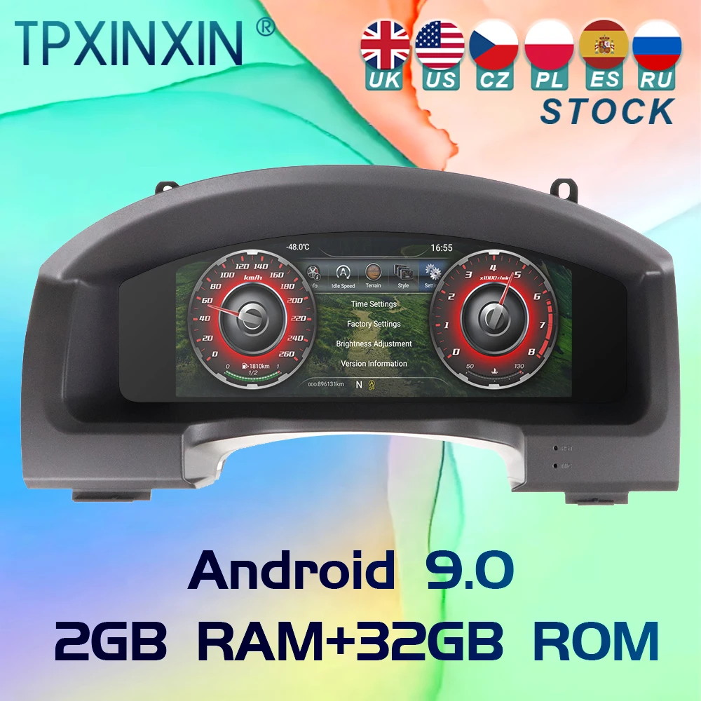 

For Toyota Prado150 Land Cruiser Android 9 Car Ditigal Cluster LCD Dashboard Instrument Panel Multifunctional Multimedia Player