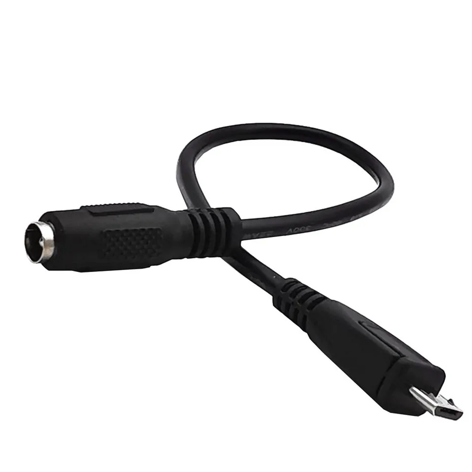 5.5*2.1mm / 3.5*1.35mm DC Power Charger Adapter Converter Connector Female to Micro USB 5pin Male for Laptop/Tablet 0.2M