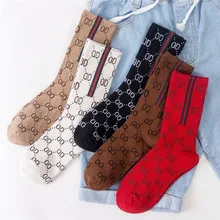 Хлопковые женские носки с надписью в американском стиле; Модные женские носки в стиле журналов; милые женские носки