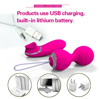10 speed Vibrator Kegel Balls Rechargeable Vibrating eggs Silicone Ben Wa Ball Vaginal Tight Exercise Sex Toys for Women 6
