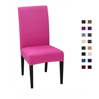 

1/2/4/6pcs Spandex Stretch Slipcovers Solid Color Chair Cover Chair Protection Covers For Dining Room Kitchen Wedding Banquet