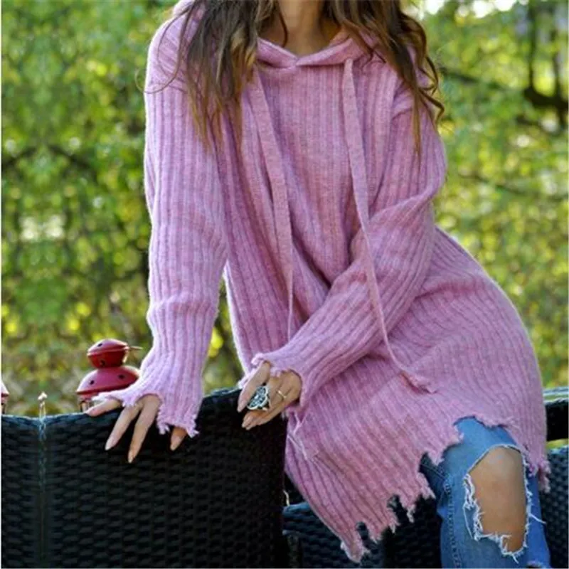 hooded sweater dresses women's