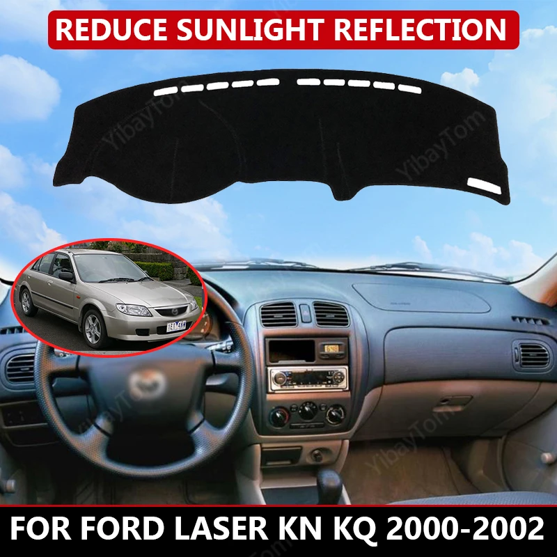Коврик для приборной панели ford Laser KN KQ 2000-2002 бархатный чехол автомобильной Черные