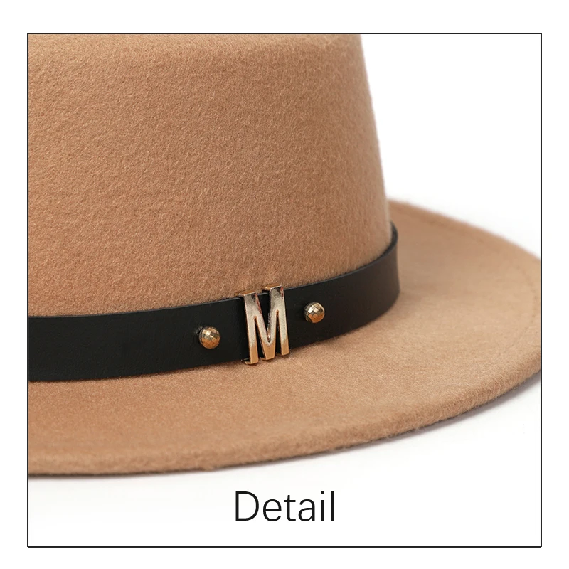 Wo мужская шляпа из войлока черная Имитация шерсти зимняя мужская фетровая шляпа Классическая винтажная котелок женский шерстяной фетровая шляпа осень