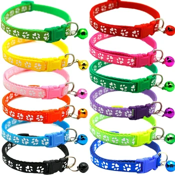 

Cat Collar and Bell with Safety Quick Release Break Away Buckle, Suitable and Adjustable (12 Pcs) Adjustable 19-32cm
