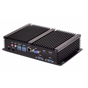 Billig 2 DDR4 MiniPC Industrielle Mini PC Computer Core I7 10510U 4K HTPC 3D Blu Ray VGA 2 * RS232 Nettop HDMI Desktop Windows10 Linux WiFi