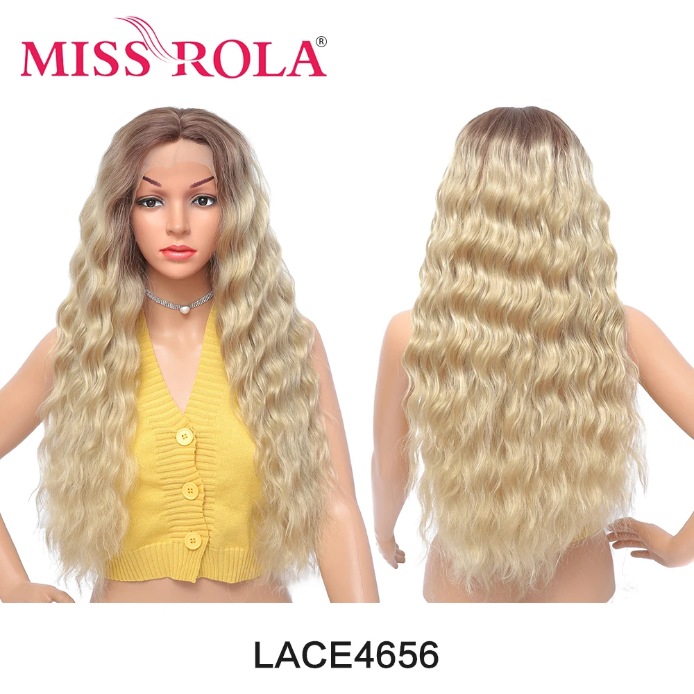 Синтетические кружевные передние парики MISS ROLA с эффектом омбре натуральные волнистые волосы женские