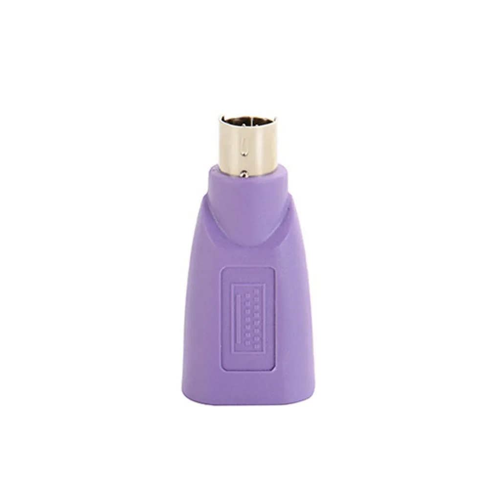 Passive-Purple-Keyboard-USB-Female-To-PS2-Male-PVC-Connectors-Mini-Adapter-Mouse-Portable-Converter-Replacement