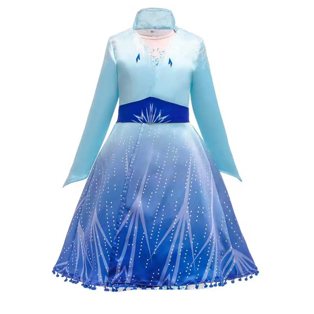 Elsa jacket 1 Детская одежда для девочек; костюм принцессы Аладдина жасмин для костюмированной вечеринки; комбинезон для девочек; Карнавальный костюм для танцев; нарядное платье для девочек; карнавальный костюм - Цвет: Elsa jacket 1