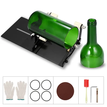 

DIY Glass Bottle Cutter Adjustable Sizes Metal Glassbottle Cut Machine for Crafting Wine Bottles Decorations Cutting Tool
