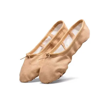 4056 Camel Child Парусиновые тапочки на плоской подошве; цвет розовый, красный, черный; балетки для сальсы; обувь для девочек; обувь для занятий йогой; тапочки на плоской подошве; балетки; Танцевальная обувь для маленьких детей - Цвет: 4056 Camel Child
