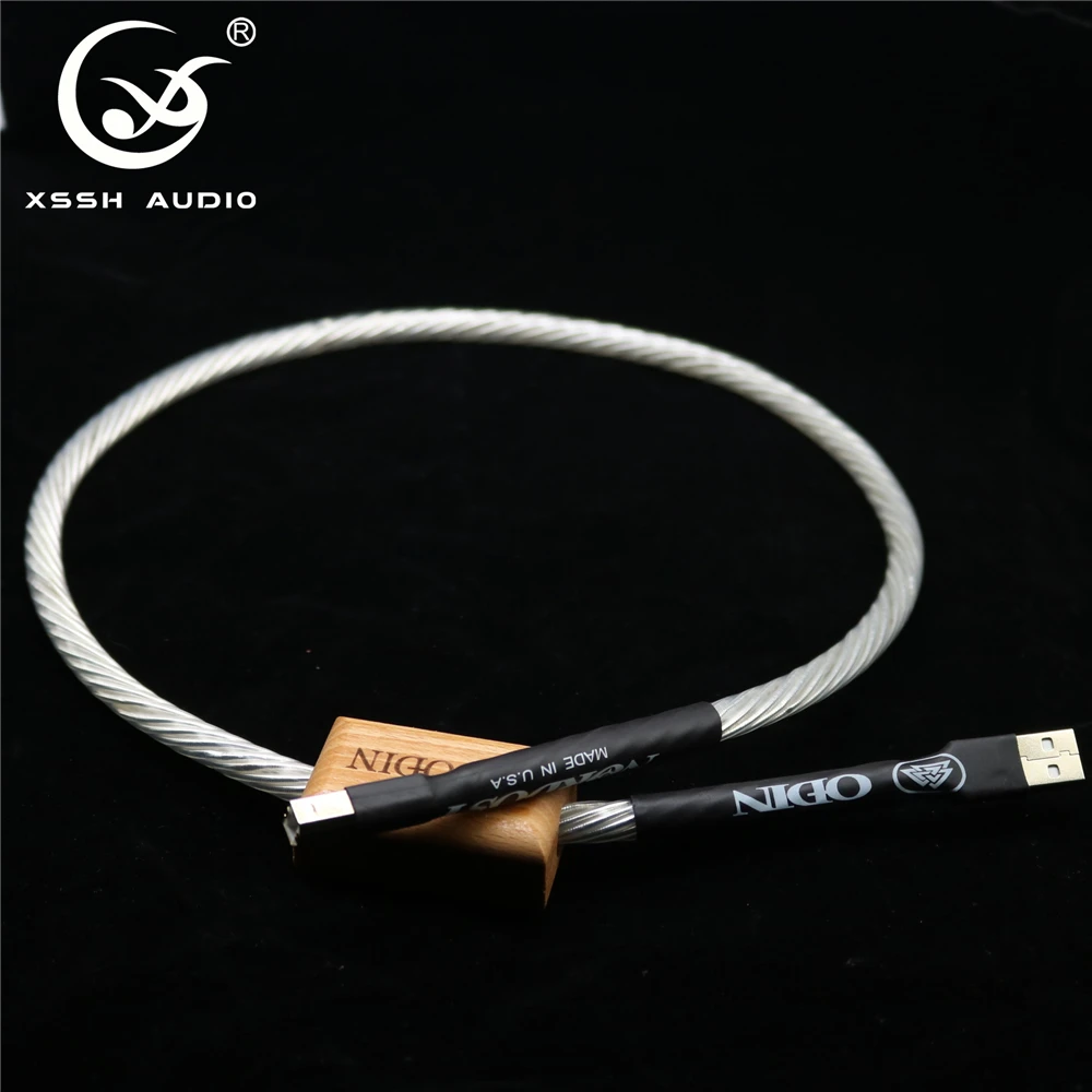 HiFi Hi-end USB female male A B type XSSH audio Silver Plated shield USB3.0 second-hand Hifi Data Cable | Электроника