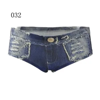 

Fashion Women Sexy Intimates Brazilian Cheeky Bottom Bikini Imitation cowboy Briefs 3D printing Panties Underwear Bikini Shorts