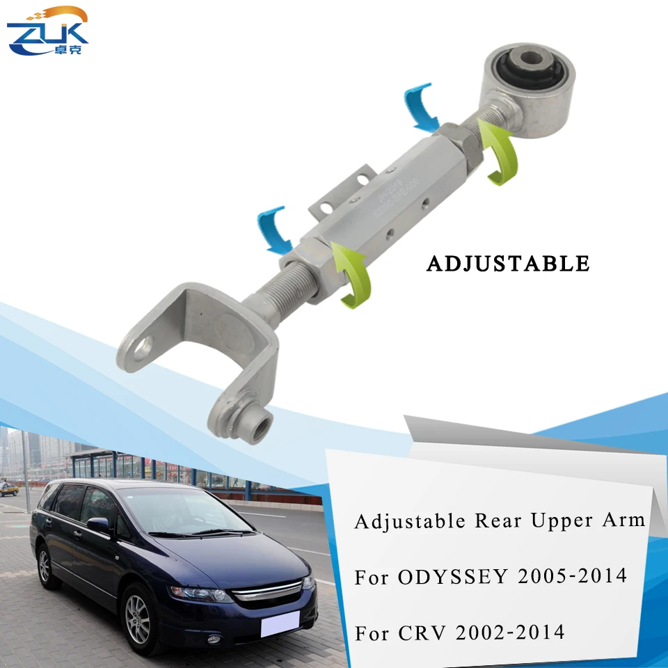 

ZUK Adjustable Rear Upper Control Arm For HONDA For ODYSSEY RB1 RB3 2005-2014 For CR-V CRV 2002-2014 RD RE RM High Quality