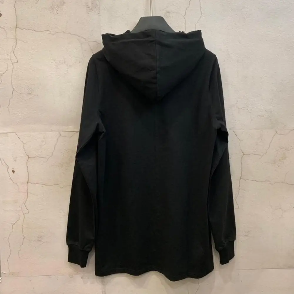 19ss Оуэн сейк мужские хлопковые толстовки с капюшоном Готический оверсайз мужская одежда осень однотонные черные толстовки джемпер