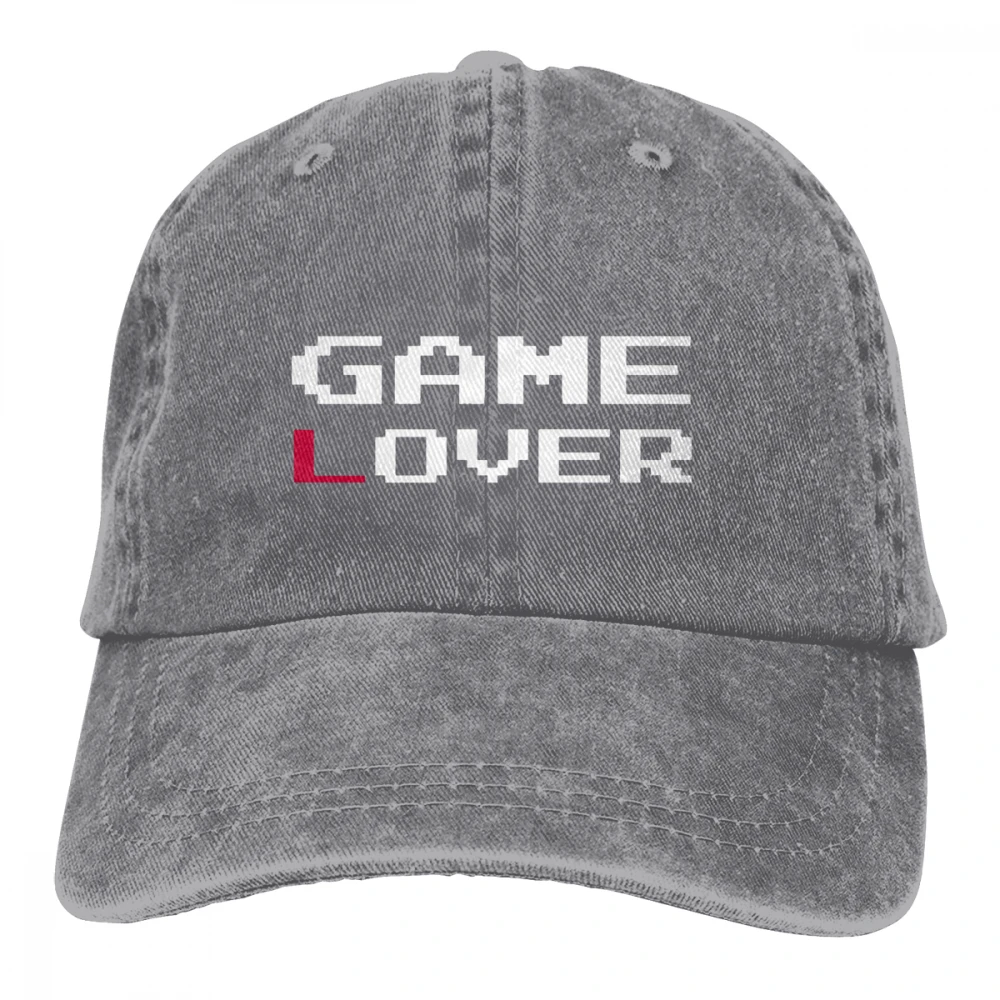 Игра любовник игра над Casquette черный унисекс Мужские Женские джинсовые бейсболка с ремешком кепки Регулируемый Гольф папа шляпа
