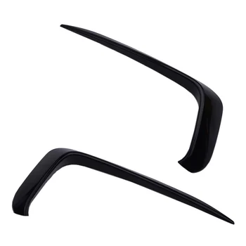 

1Pair Gloss Black Front Bumper Fog Light Eyebrow Cover Trim Moulding Car ABS Fit for VW Jetta MK7 2019