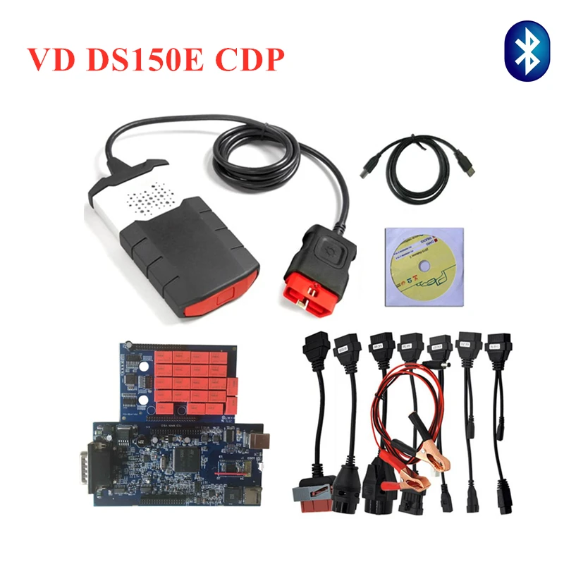 Новейшее программное обеспечение,0 V8.0 синий pcb с Bluetooth VD ds150e cdp для delphi диагностический инструмент для грузовых автомобилей(,3 выбрать