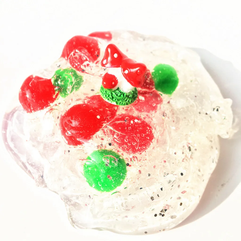 Beautiful Color Mixing Slime anti Stress Kids Clay Toy Transparent slime children