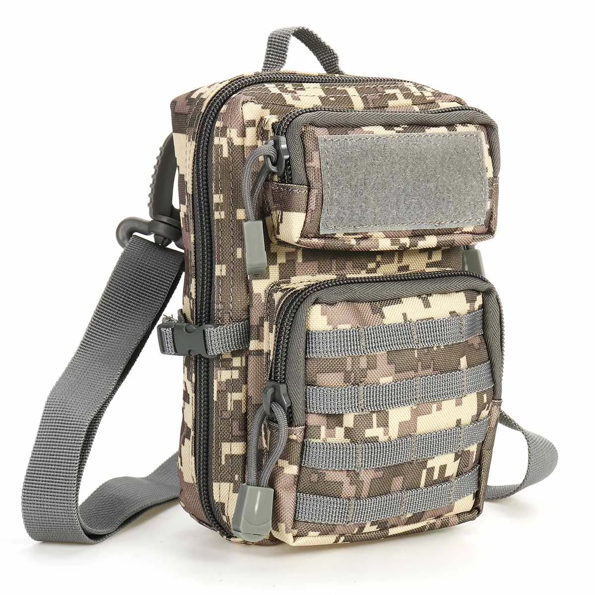 ACU with strap Тактический чехол универсальная кобура Военная Molle сумка с поясом на бедра и талию кошелек сумка кошелек чехол для телефона на молнии Кемпинг походные сумки - Цвет: ACU with strap