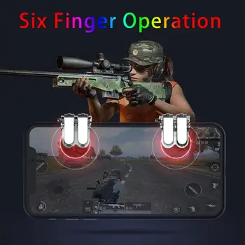 

2pcs/lot Update Metal Game Trigger Fire Button Smartphone Mobile Joystick Game L1 + R1 Shooter Controller PUBG / Survival Rule