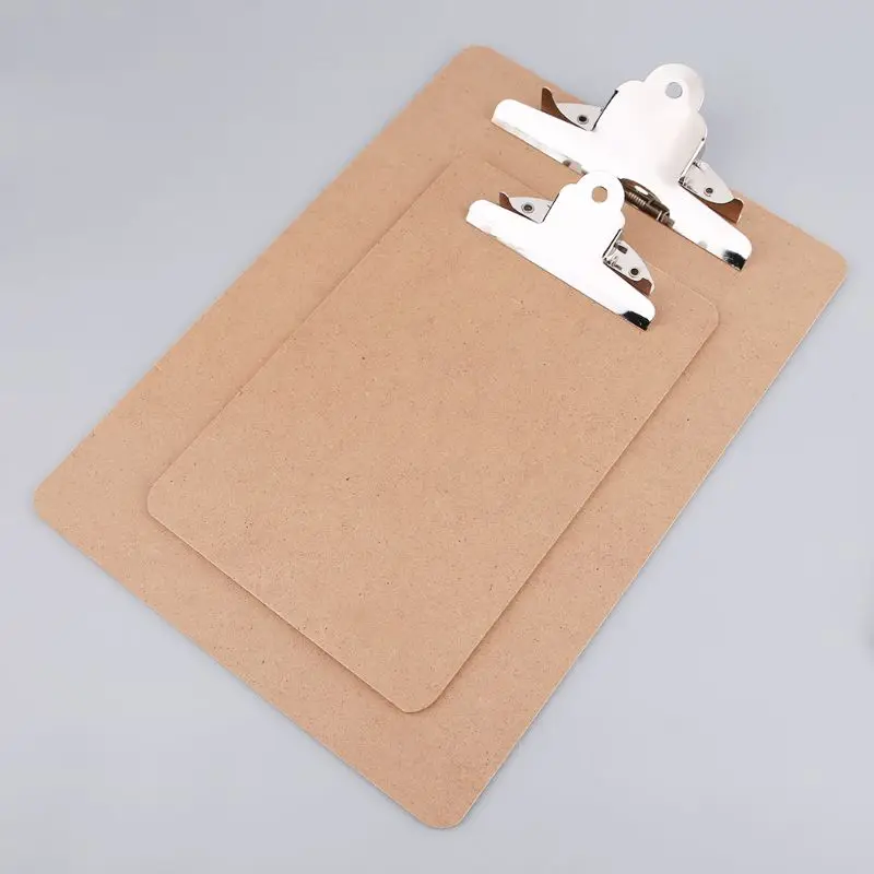 

Portable A4/A5 Wooden Writing Clip Board File Hardboard with Batterfly Clip for Office School Stationery Supplies LX9A