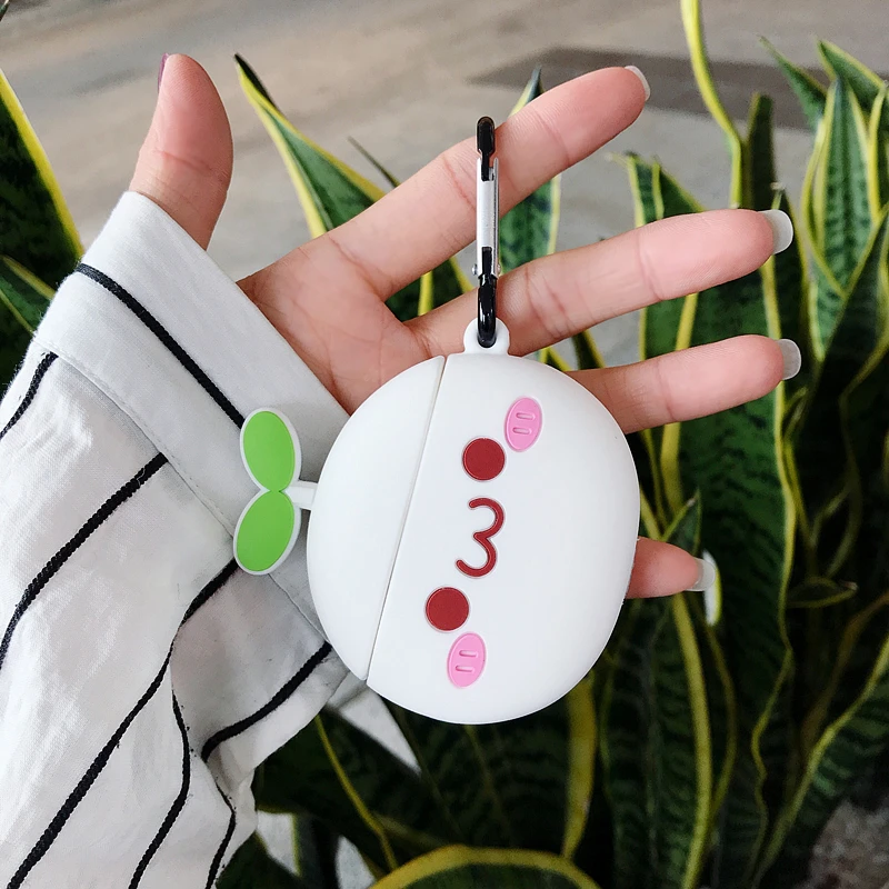 Чехол для наушников для Apple AirPods 3D Силиконовая крышка для пиццы Air pods аксессуары для наушников Чехлы для зарядки для airpod wiht hook - Цвет: 19