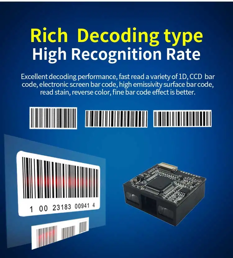 camera scanner Barcode Scanner Module1D 2D Barcodes CCD/CMOS Sensor TTL Interface Barcode Reader Module best scanner