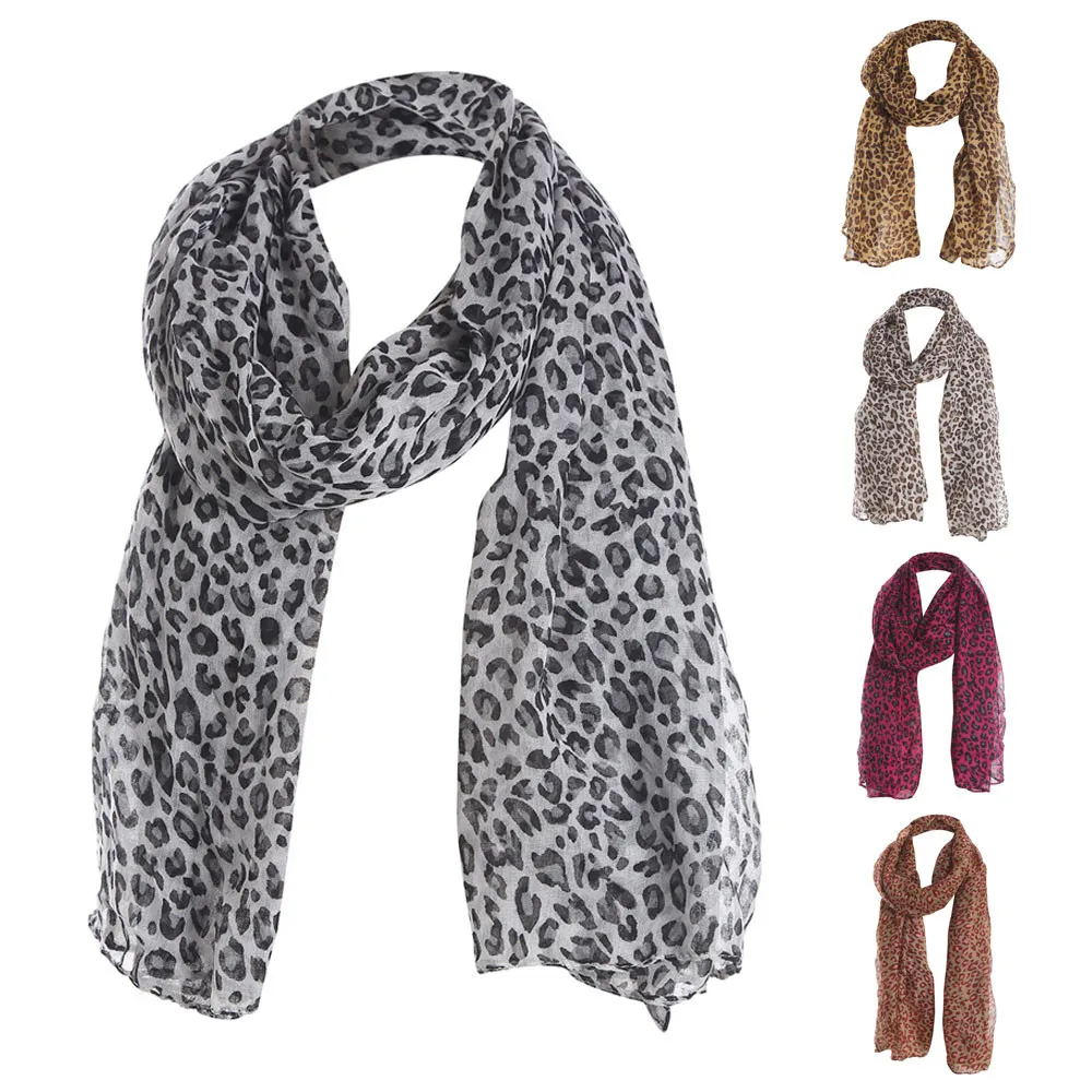 new autumn Winter Women Ladies Printed Pattern Lace Long Scarf Warm Wrap Shawl leopard scarf air conditioning scarf#11