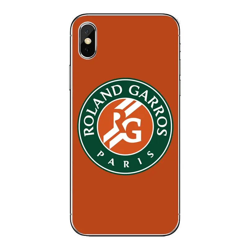 Мягкий прозрачный чехол печатающая головка Roland Garros Французский Париж Open логотип