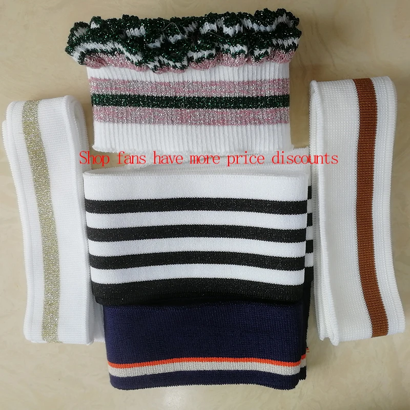 JIETAI Follow Store Rewards rib fabric knitted DIY fabric accessories clothing leader hem lower collar free shipping welfare