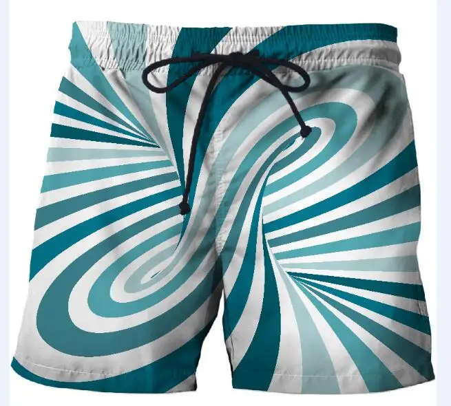 New blue ball 3d printed beach shorts men's pants fashion board shorts color matching quick-drying pants streetwear swimsuit mal - Цвет: STK-271