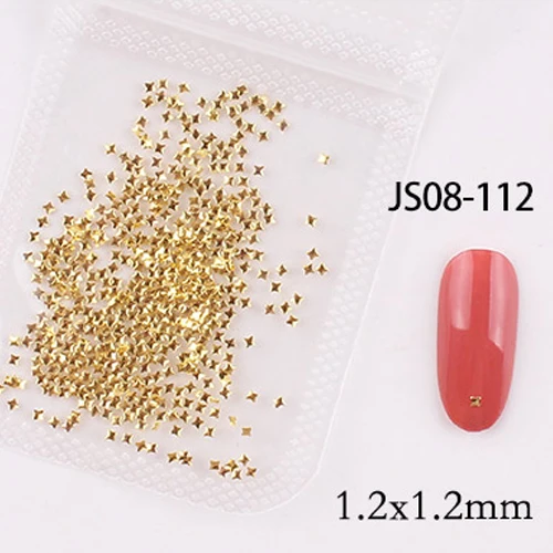 1bag approx 500pcs nail art metal rivets Nail Studs Slider Manicure metal patch for nail accessories decoration jsce-25dtrd JS08-112