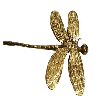

Pure Copper Dragonfly Handles Gold Drawer Cabinet Door Cupboard Pulls Knobs