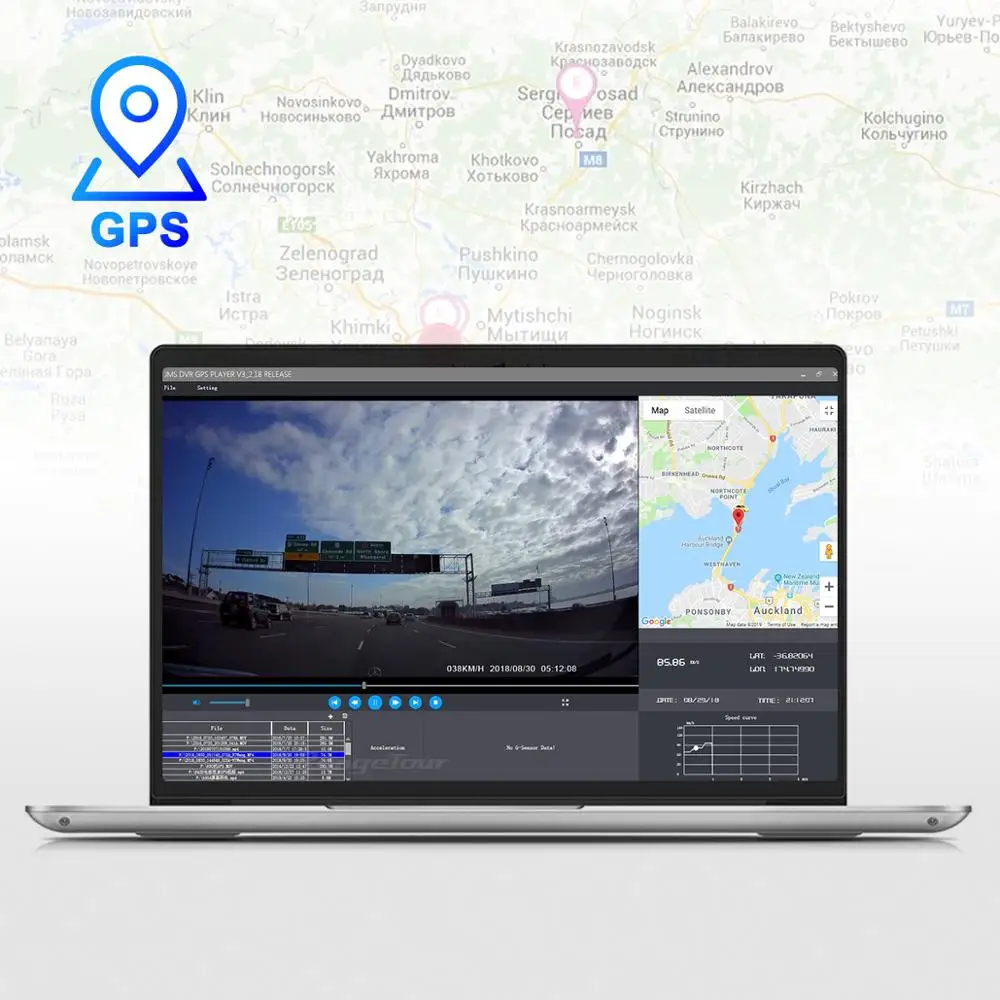 Видеорегистраторы для автомобилей Камера 4K 2160P Встроенный GPS WiFi ADAS Dash Cam передние