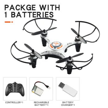 

RC quadcopter, 4ch mini remote control 6 axis toy 2.4G one button tumbling Headless Mode 2-level flight speed fly 4 LED lights