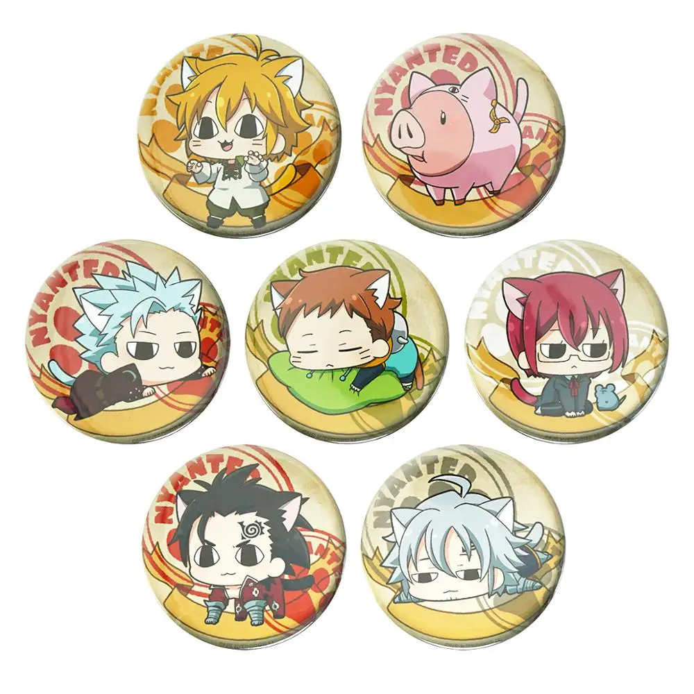 The Seven Deadly Sins значок аниме Meliodas Ban King Gowther Nanatsu no Taizai металлический значок брошь булавки с изображением кошки Неко вер