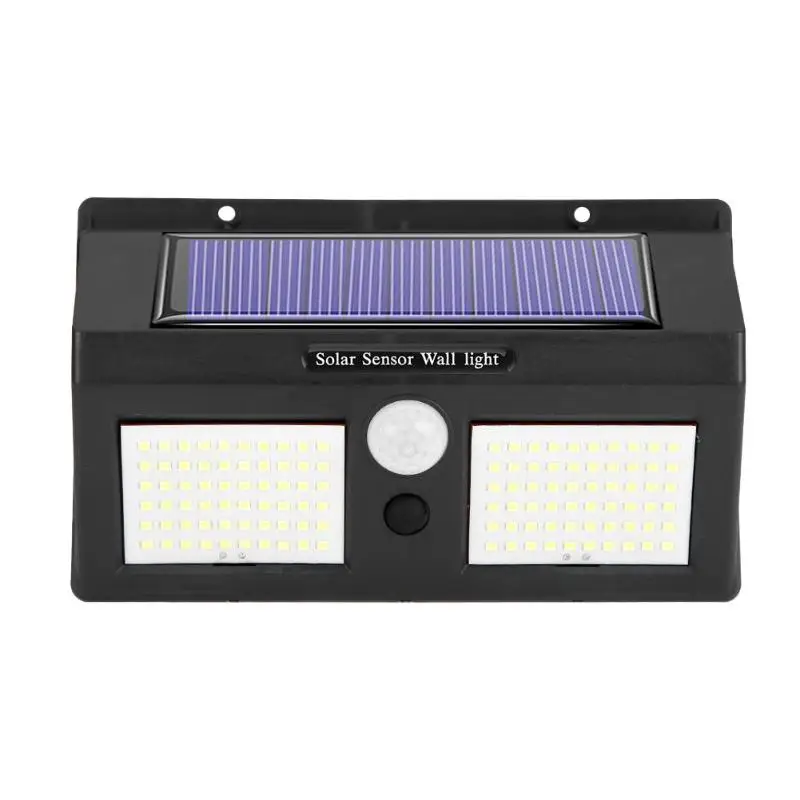 120LED Solar Light Two-Sided Motion Sensor Wall Lamp Outdoor Yard Security Light