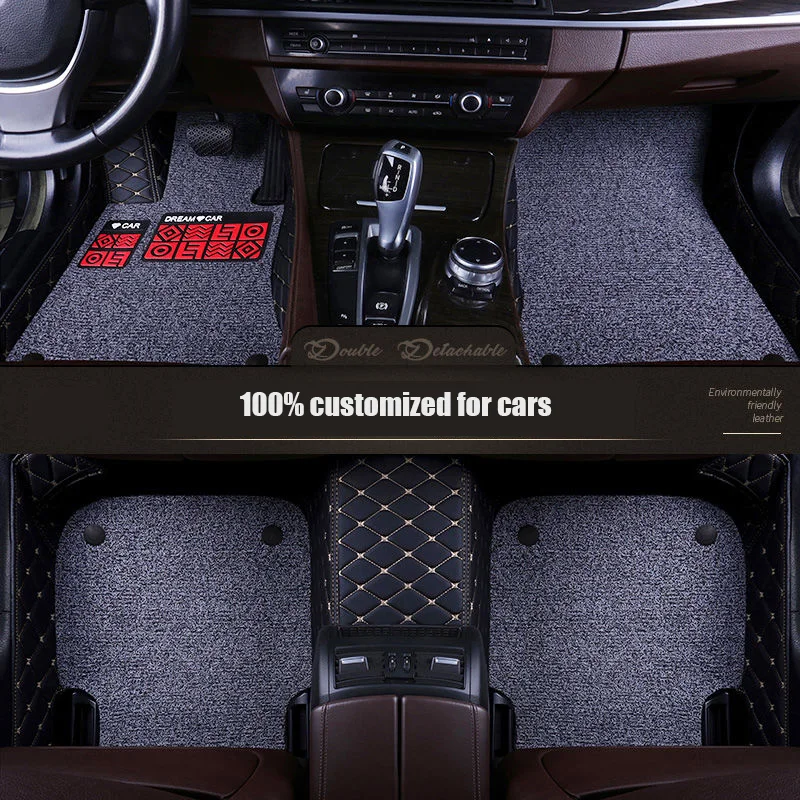 Кожаные коврики для Toyota Land Cruiser 100 200 автомобильные салона автомобиля