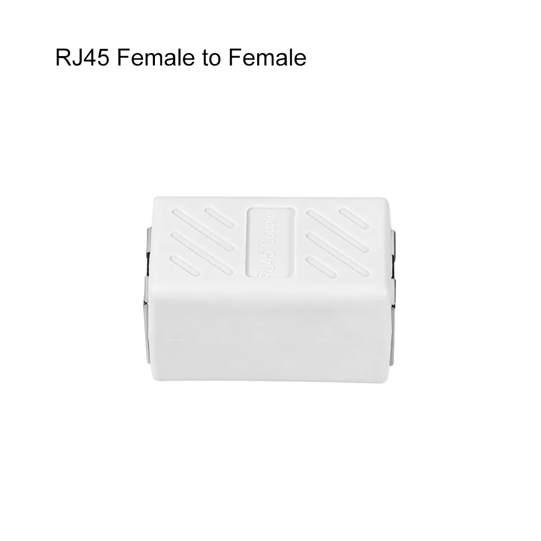 Uxcell RJ45 муфта встроенный разъем Cat7 Cat6 Cat5e Ethernet кабель удлинитель адаптер Женский 36x20x20 мм белый 10 шт