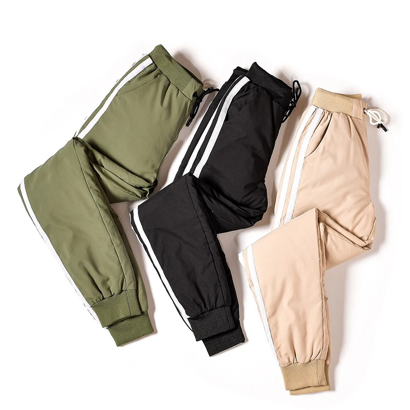 YNZZU army green новые зимние брюки на утином пуху женские с высокой талией на шнуровке повседневные теплые женские брюки больших размеров женские брюки AB243