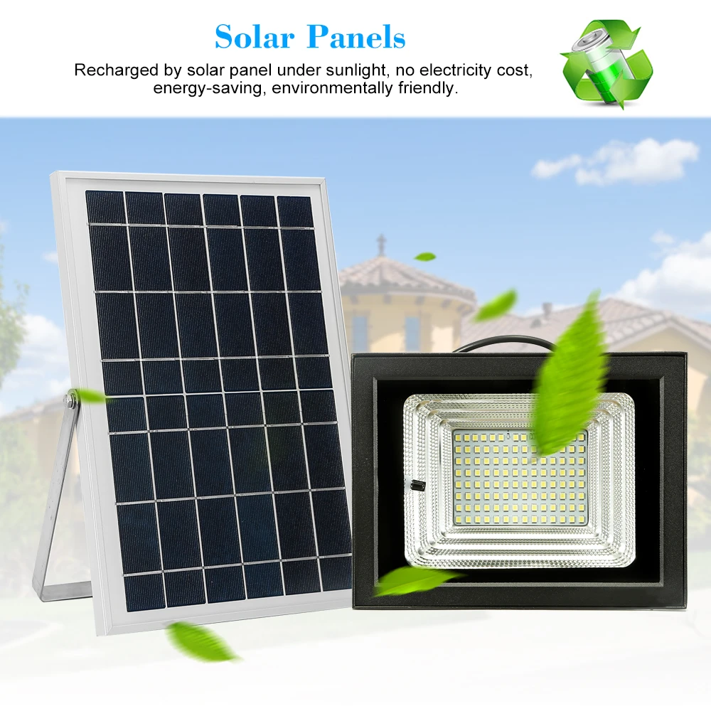 lampara solar exterior 112 leds perlas de luz solar led impermeable reflector alimentado solar para patio jardin entrada de la piscina