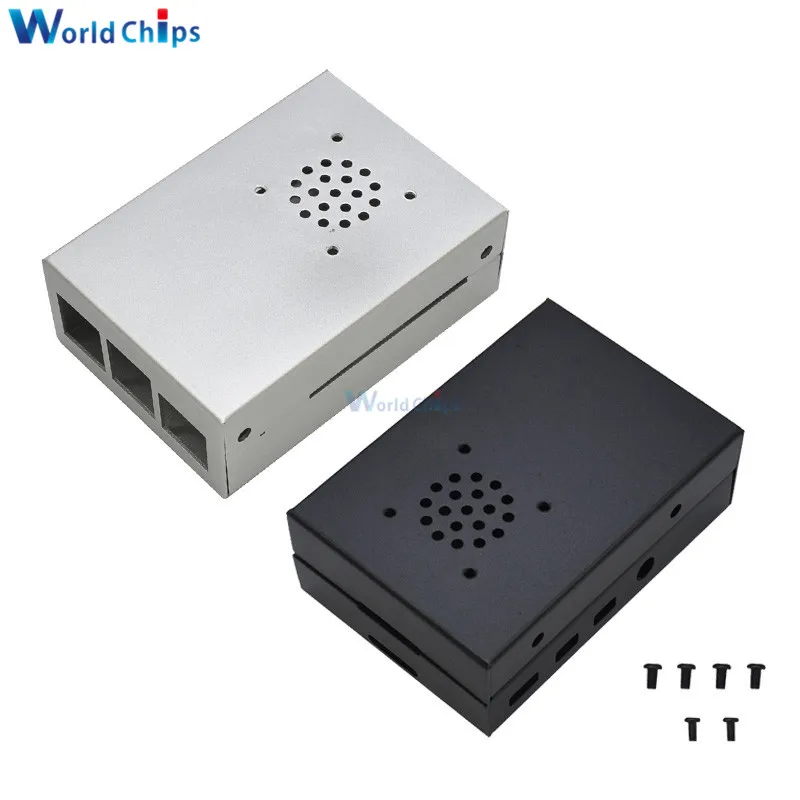Защитный корпус для Raspberry Pi 4 металлический V1 чехол из алюминиевого сплава