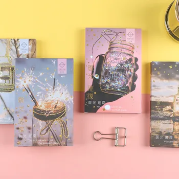 

30 Sheets/Set Warm Sunset Glow Bronzing Postcard Birthday Bussiness Gift Card DIY Journal Decoration