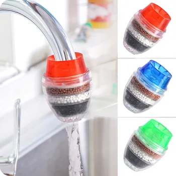

1Pc Household Kitchen Home Carbon Faucet Mini 5 Layers Tap Water Clean Filter Purifier Filtration Cartridge Carbon Water filte